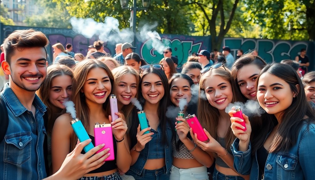 vaping trends shaped socially