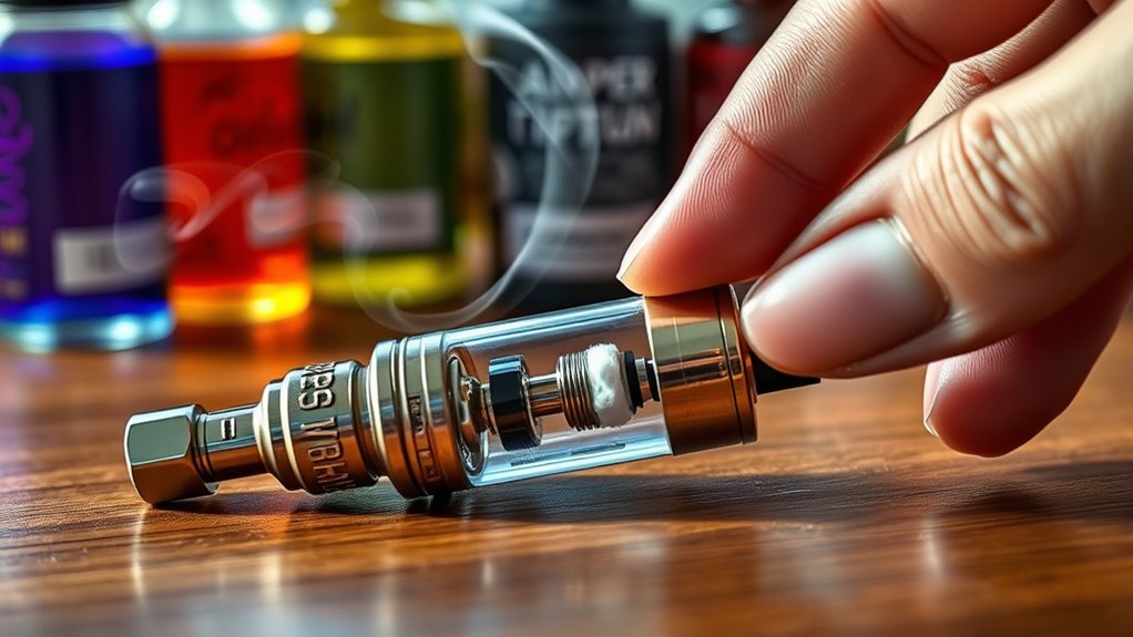 vaping without burnt hits