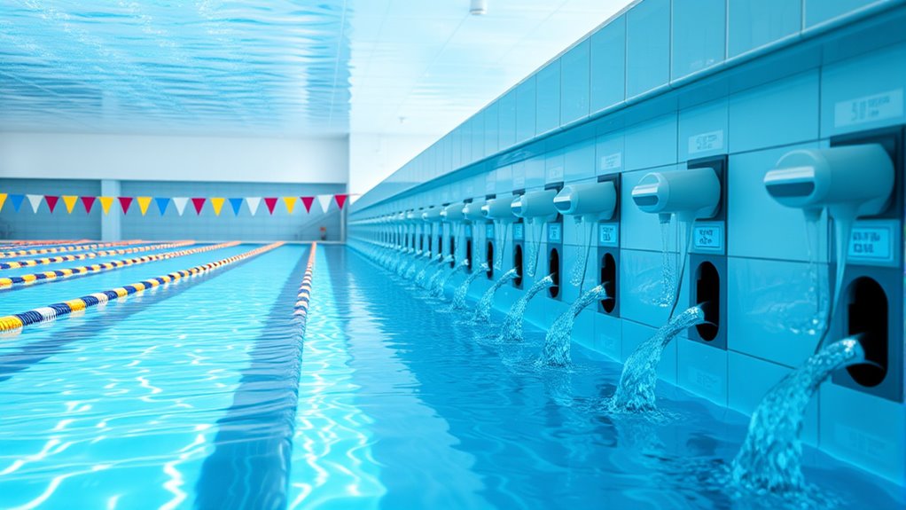 adjustable space saving swim jets