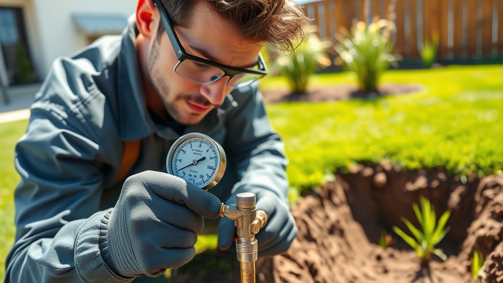 conduct leak detection pressure testing