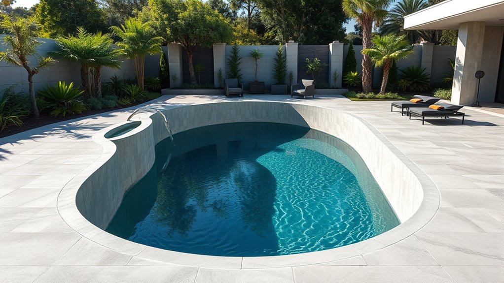 customizable 3d printed concrete pools