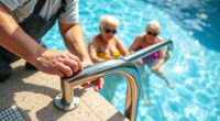 elderly swim safety rails