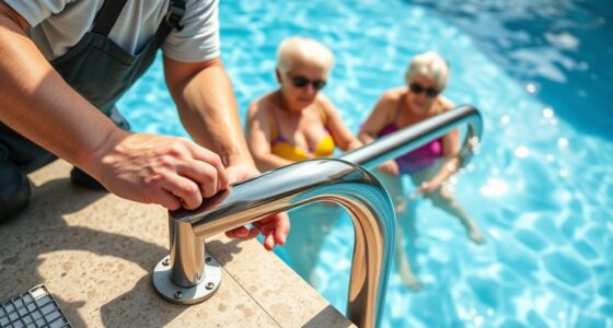 elderly swim safety rails