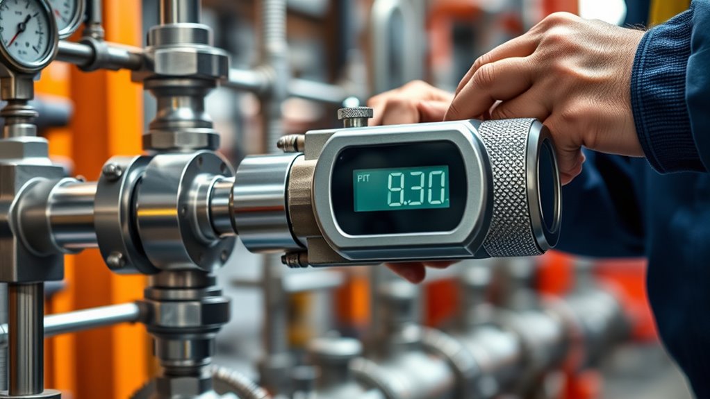 install flow meters precisely