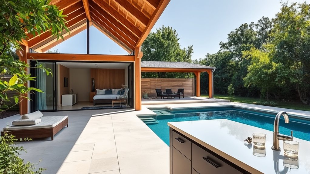 pool house practical features
