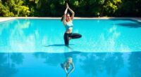 pool yoga flexibility routines