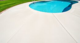 poolside concrete slab foundations