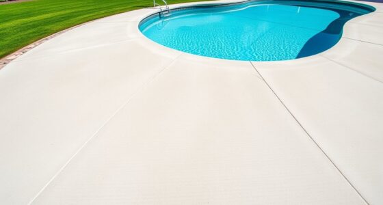poolside concrete slab foundations