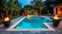 poolside fire feature safety