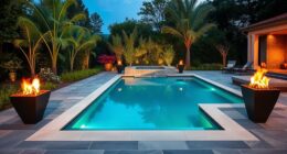 poolside fire feature safety