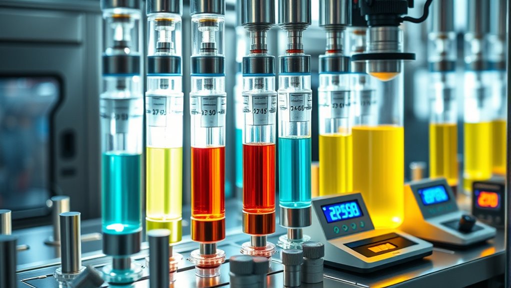 precise chemical flow calibration