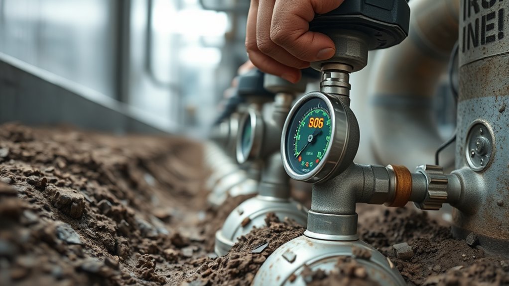 pressure testing for leaks