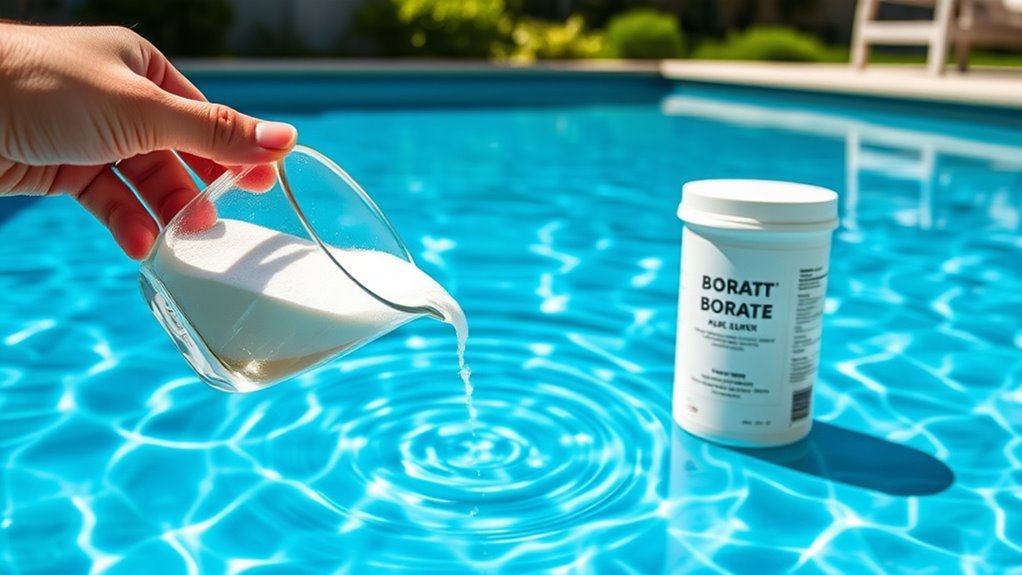 proper pool borate addition