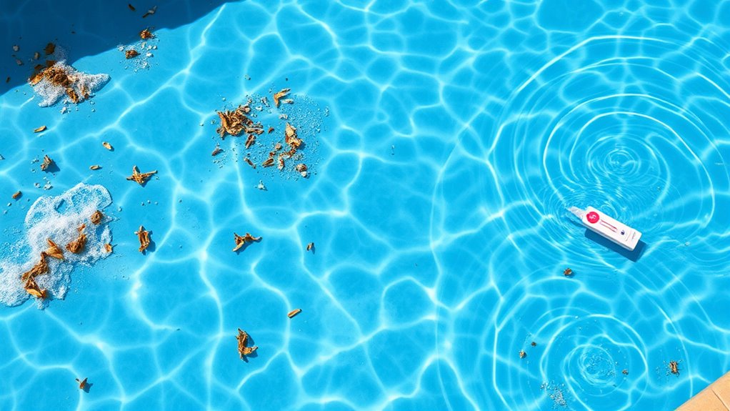 remove debris shock pool