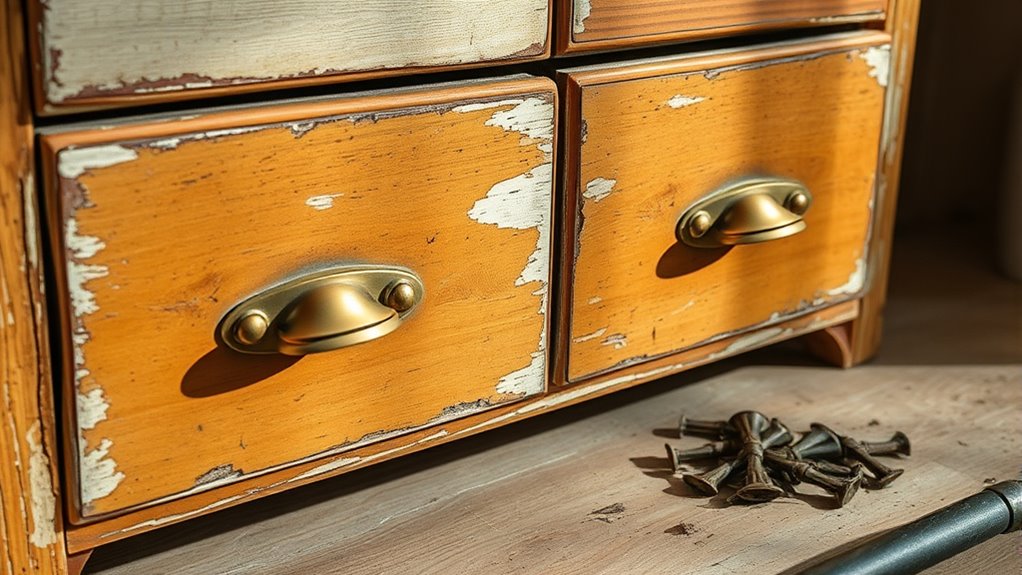 remove old hardware and finishes