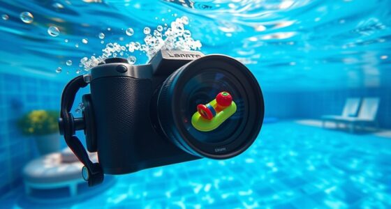residential pool underwater photography