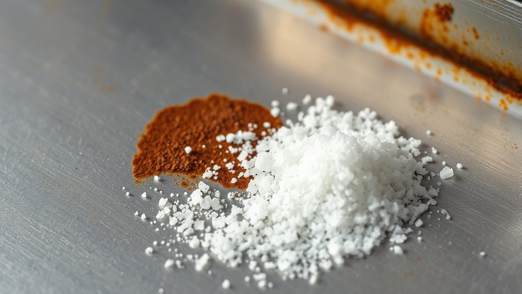 salt enhances stain removal