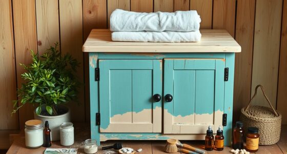 spa cabinet renovation project