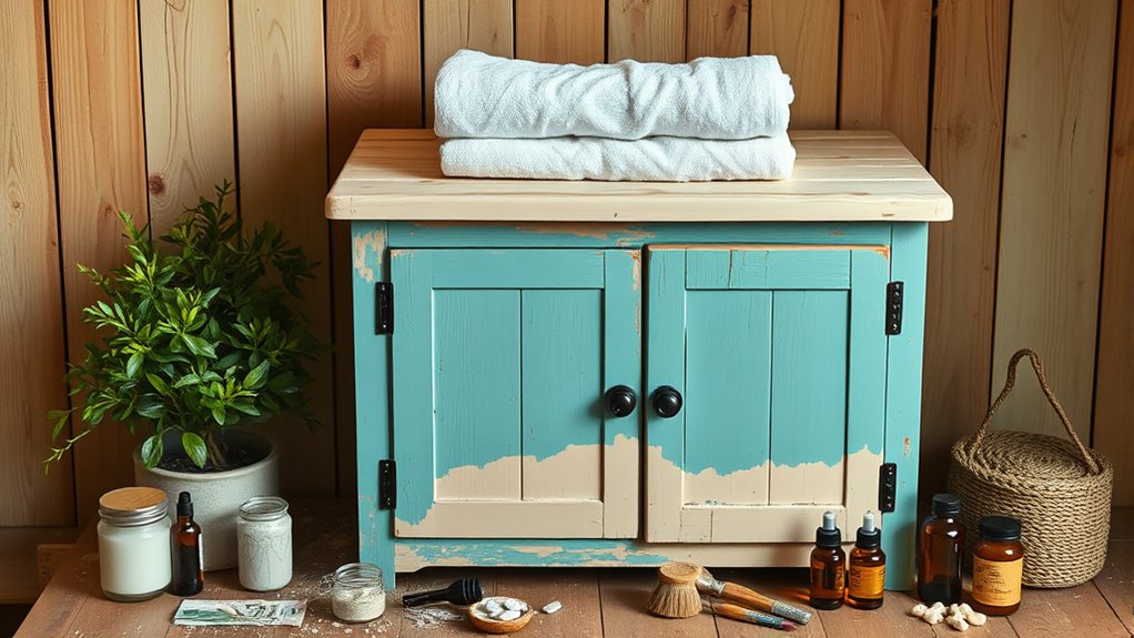 spa cabinet renovation project