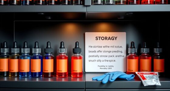 secure store label ventilate