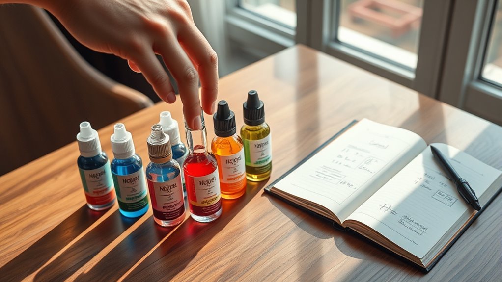 select appropriate nicotine levels