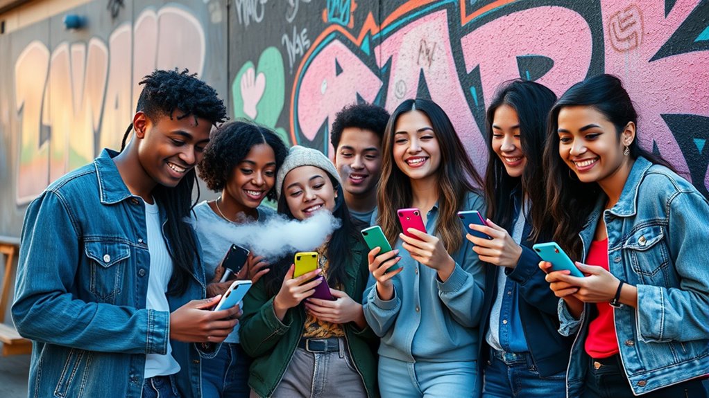 social media glamorizes vaping