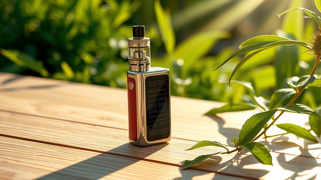 solar powered vape sustainability