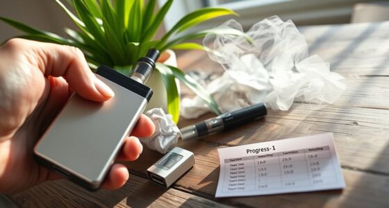 track cigarette to vape