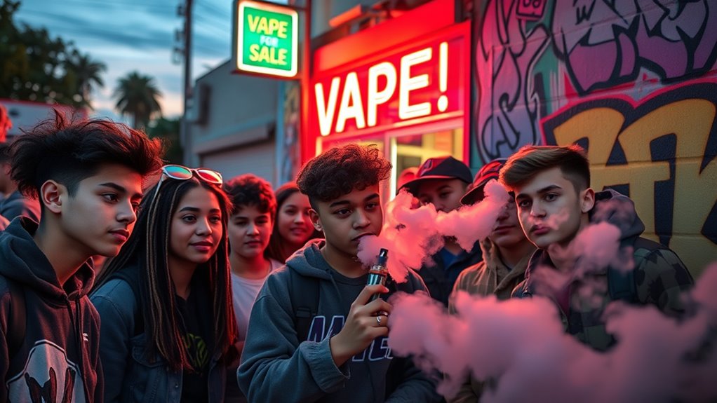youth vaping social media