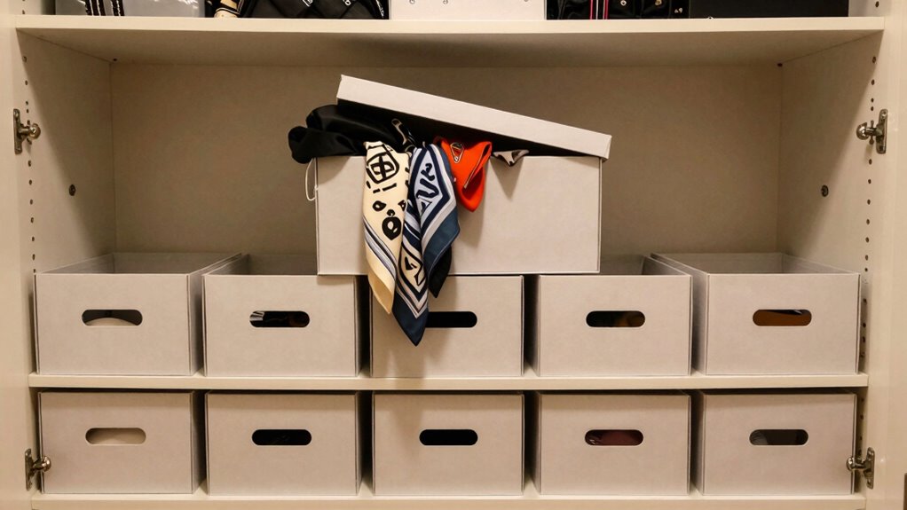inefficient closet organization technique