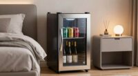 luxury bedroom beverage storage