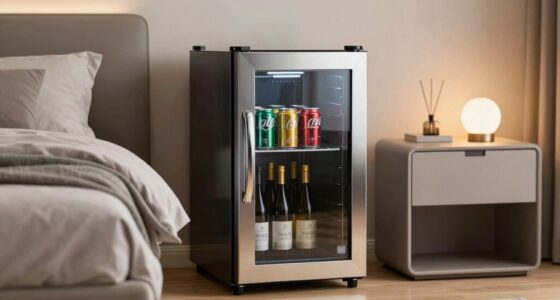 luxury bedroom beverage storage