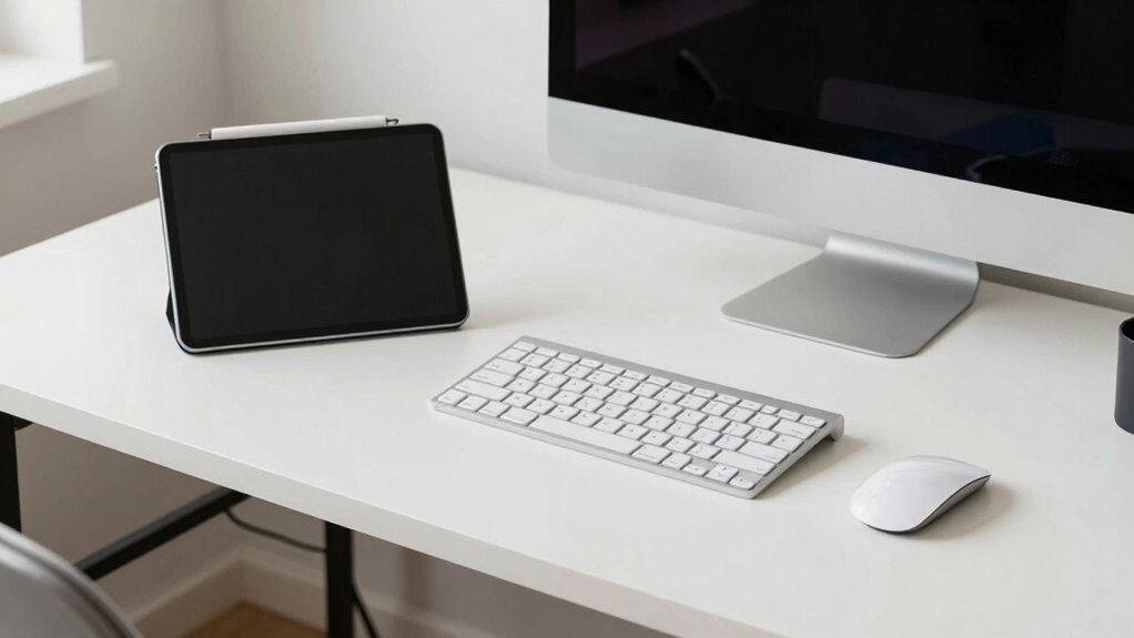 organized ergonomic workspace efficiency