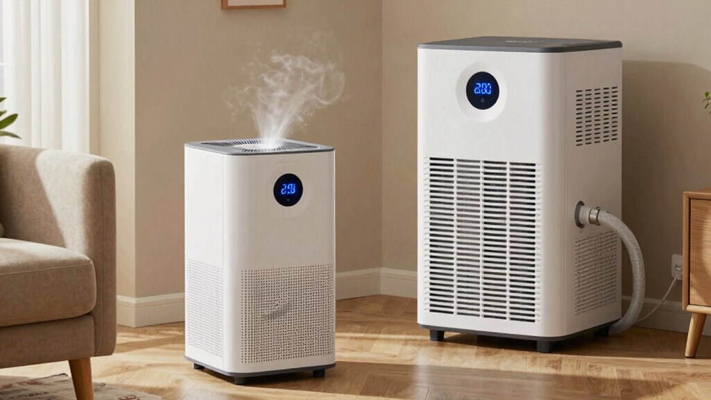 portable versus high capacity dehumidifiers